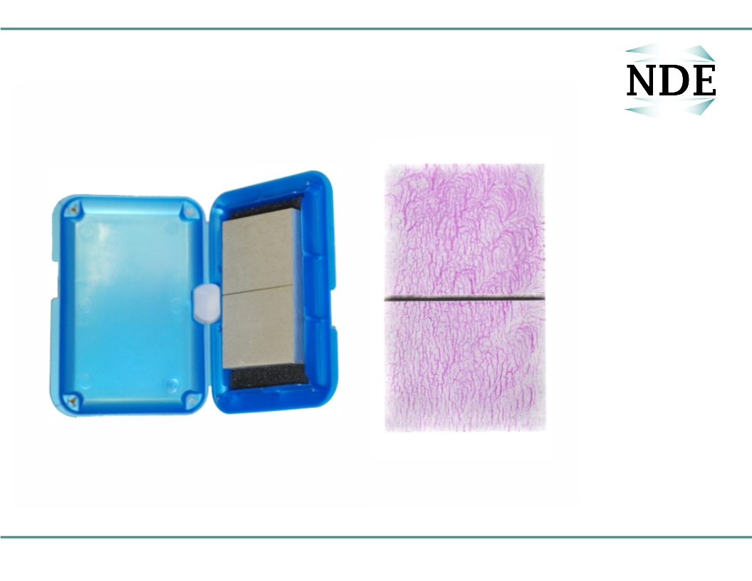 ASME V PT referenčný blok pre overenie citlivosti