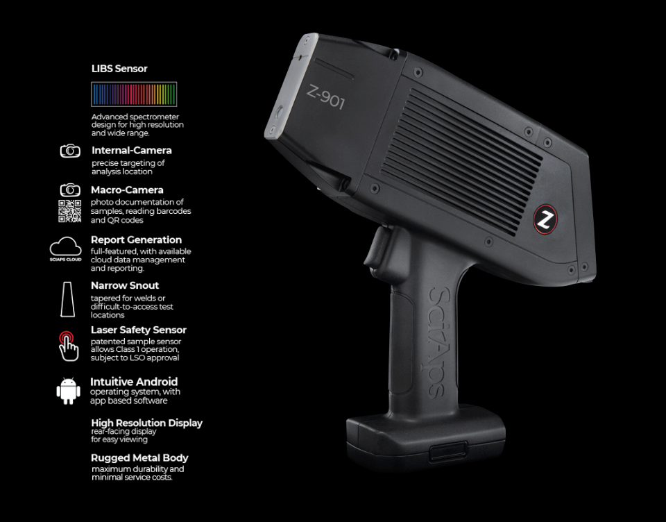 SciAPs Z-901 PMI analyzátor