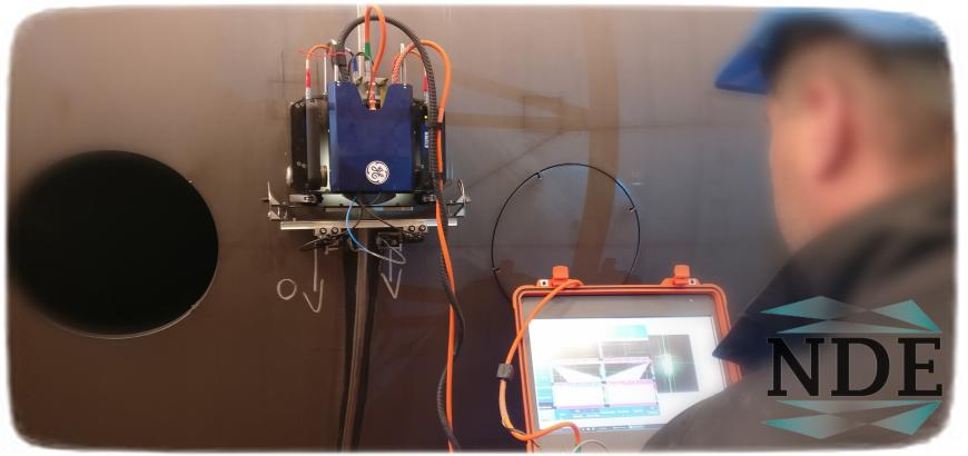 FAST UT robotizovaná ultrazvuková kontrola materiálov, NDT, Phased Array, LPG