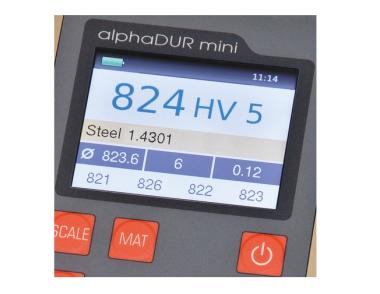Tvrdomer alphaDUR mini, MIC10 UCI