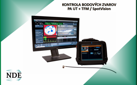 Ultrazvukova kontrola bodových zvarov, PA UT TFM SpotVision